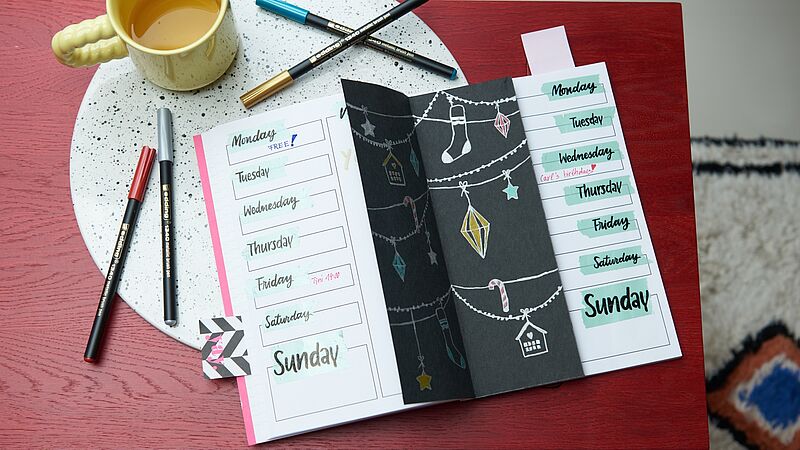 A festive look for your journal