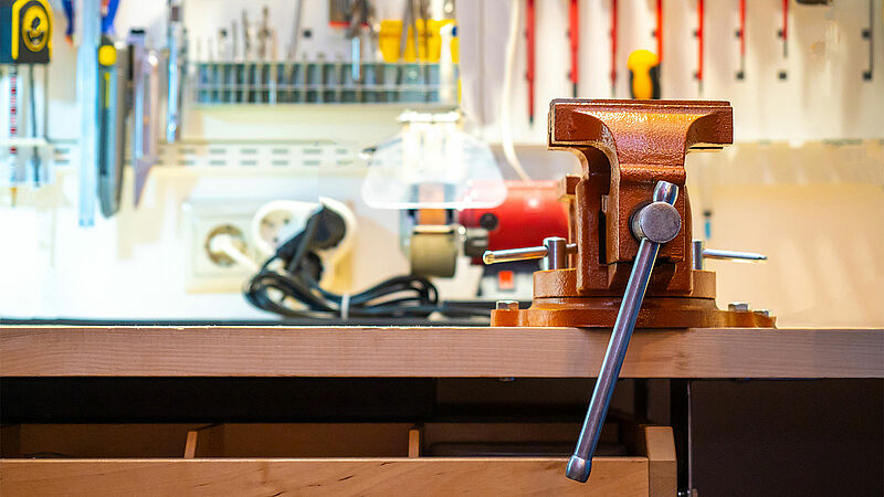 Workplace with tools