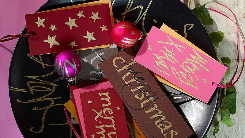 Handmade Christmas greetings