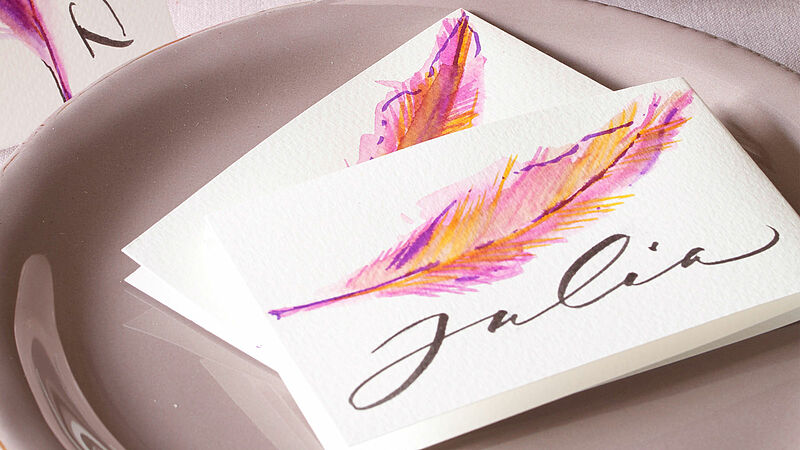 Card made with edding colour pens