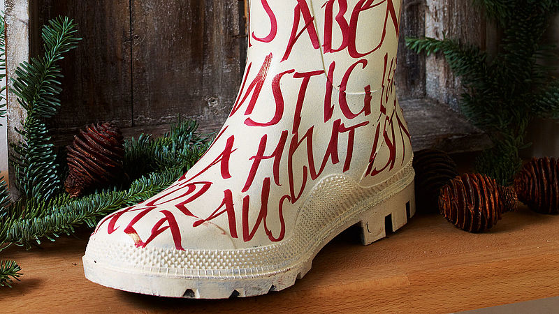 Designer Christmas boots