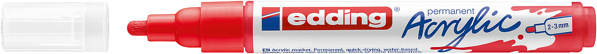edding 5100 acrylic marker medium traffic red edding 5100 acrylic marker medium