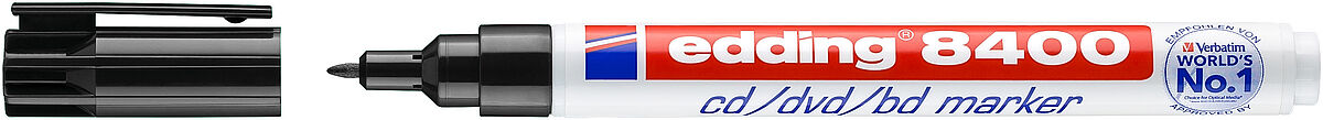 edding 8400 CD/DVD/BD marker black edding 8400 CD-DVD-BD marker
