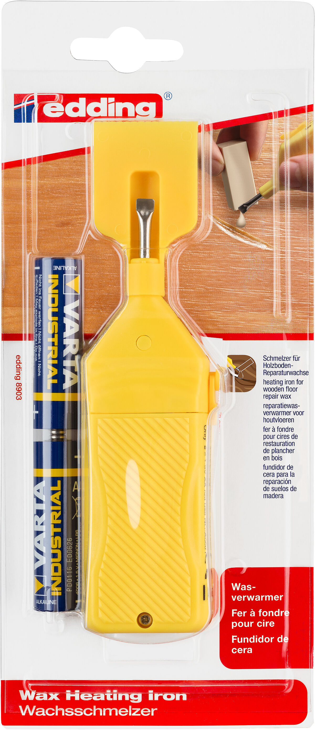 edding 8903 heating iron for wooden floor repair waxes blister of 1 edding 8903 wax heating iron