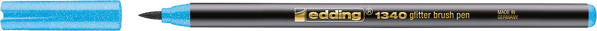 edding 1340 glitter brush pen azure blue glitter edding 1340 glitter brush pen