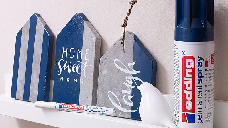 Hand lettering on concrete