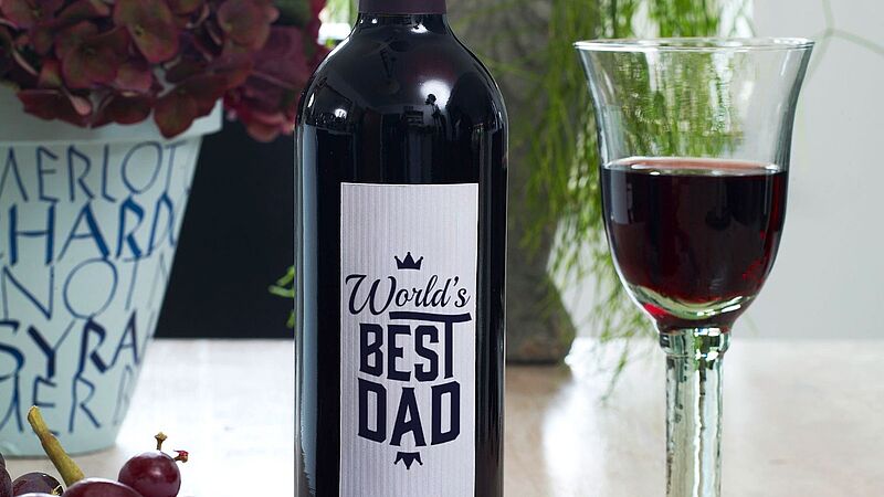 Handmade wine labels