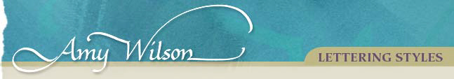 amy wilson-lettering styles